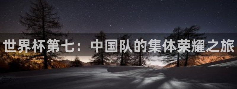世界杯决赛圈球队：世界杯第七：中国队的集体荣耀之旅